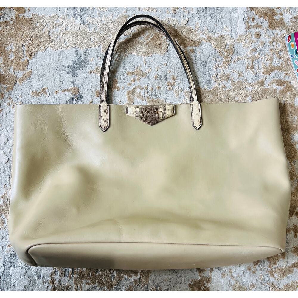 Givenchy Antigona Tote snake skin trim